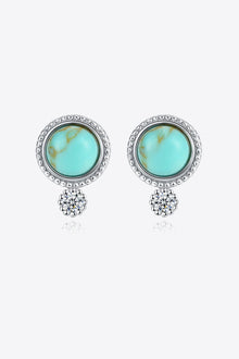  Turquoise Platinum-Plated Earrings