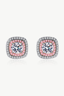  Geometric Moissanite Stud Earrings