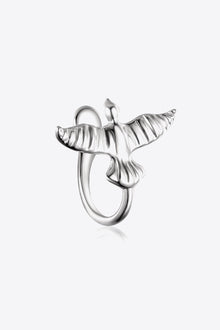  Bird-Shaped 925 Sterling Silver Single Cuff Earring