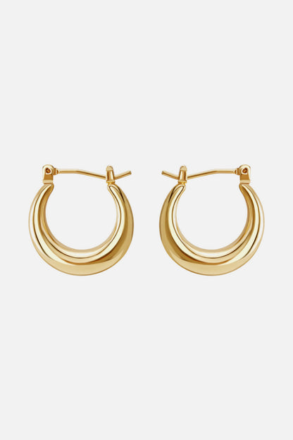 Round Hoop Earrings