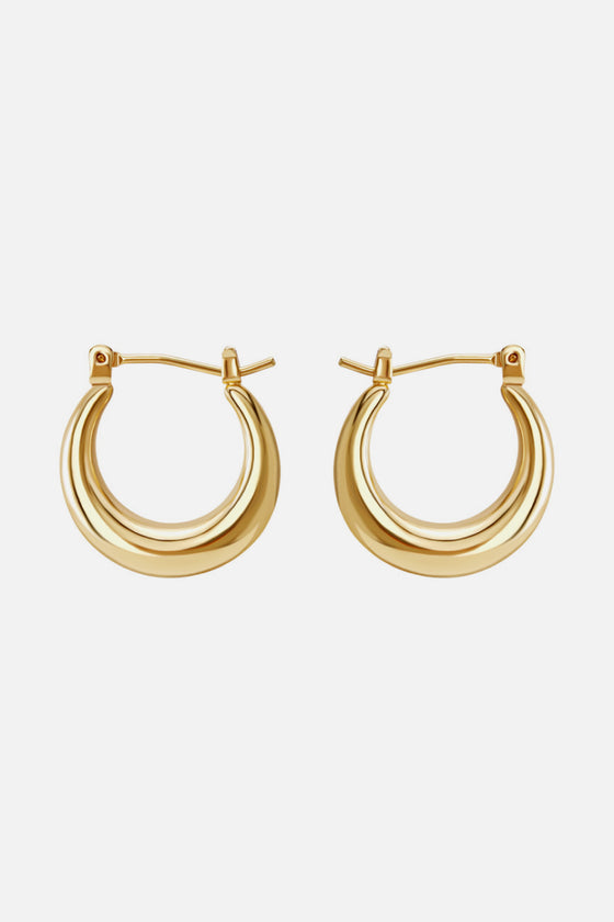 Round Hoop Earrings