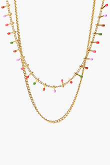  18K Gold-Plated Double-Layered Stainless Steel Necklace