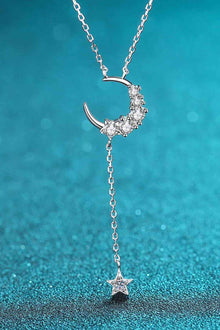  Star & Moon Moissanite Necklace