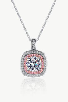  Moissanite Geometric Pendant Necklace