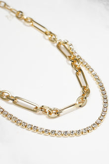  18K Gold Plated Glass Stone Necklace