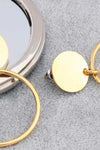 Gold-Plated Stainless Steel Drop Earrings