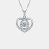 Moissanite 925 Sterling Silver Heart Shape Necklace