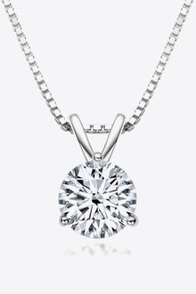  Show Off 1 Carat Moissanite Pendant Necklace