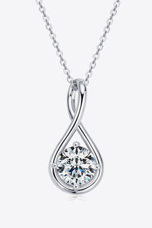  2 Carat Moissanite 925 Sterling Silver Necklace