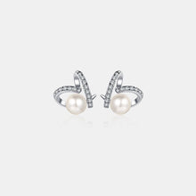  Natural Pearl Moissanite 925 Sterling Silver Earrings