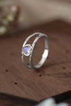 Moonstone Heart 925 Sterling Silver Ring