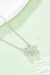 Moissanite Flower Pendant 925 Sterling Silver Necklace