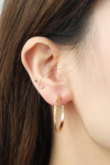  Minimalist Copper Hoop Earrings