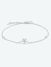 V To Z Zircon 925 Sterling Silver Bracelet