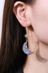 5-Pair Wholesale Resin Moon Drop Earrings