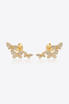 Zircon Butterfly 925 Sterling Silver Earrings