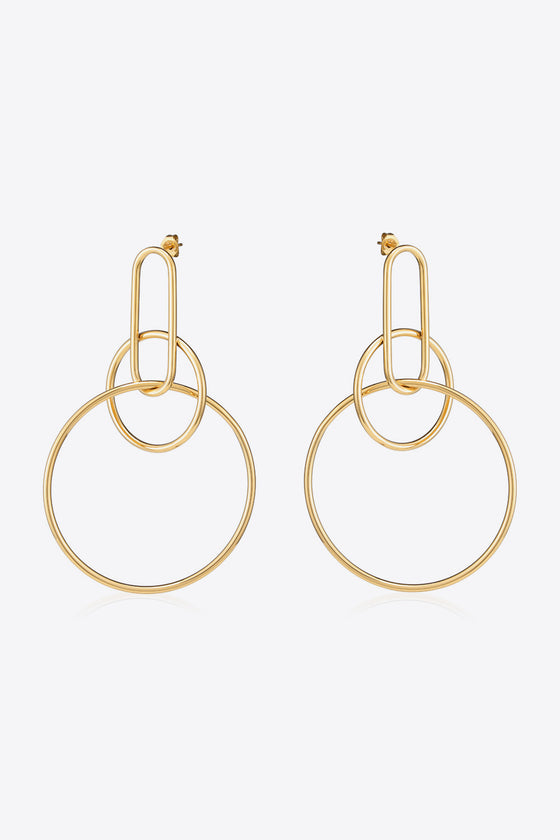 Speak For Yourself Link Hoop Earrings