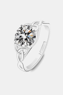  2 Carat Moissanite 925 Sterling Silver Ring