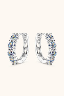  2.4 Carat Moissanite Huggie Earrings