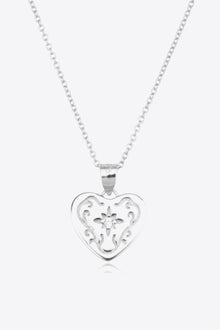  Heart Pendant 925 Sterling Silver Necklace