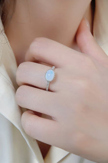  Moonstone 925 Sterling Silver Ring