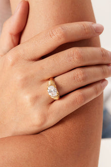  18K Gold Plated Zircon Ring