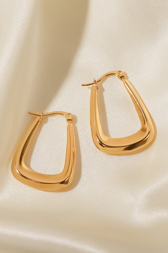 18K Gold-Plated Geometric Earrings