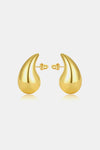 Water Drop Brass Earrings