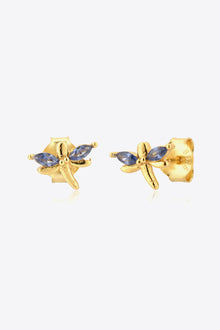  Tanzanite Dragonfly-Shaped Earrings