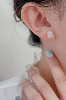  High Quality Natural Moonstone 925 Sterling Silver Stud Earrings