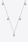 Moissanite Rhodium-Plated Necklace