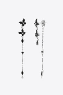  Inlaid Zircon 925 Sterling Silver Earrings