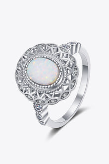  Feeling The Love 925 Sterling Silver Opal Ring