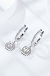 Moissanite Huggie Drop Earrings