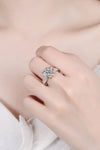 1 Carat Moissanite 925 Sterling Silver Ring