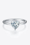 1 Carat Moissanite 925 Sterling Silver Solitaire Ring