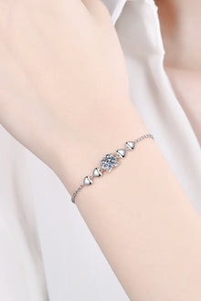  1 Carat Moissanite Heart Bracelet