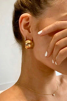  18K Gold Plated C-Hoop Earrings