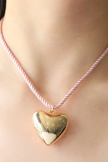  Heart Pendant Rope Necklace