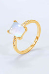 Square Moonstone Ring