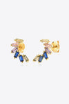 Multicolored Zircon 925 Sterling Silver Earrings