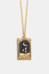 Tarot Card Pendant Stainless Steel Necklace