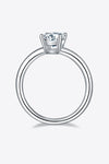 1 Carat Moissanite 925 Sterling Silver Solitaire Ring