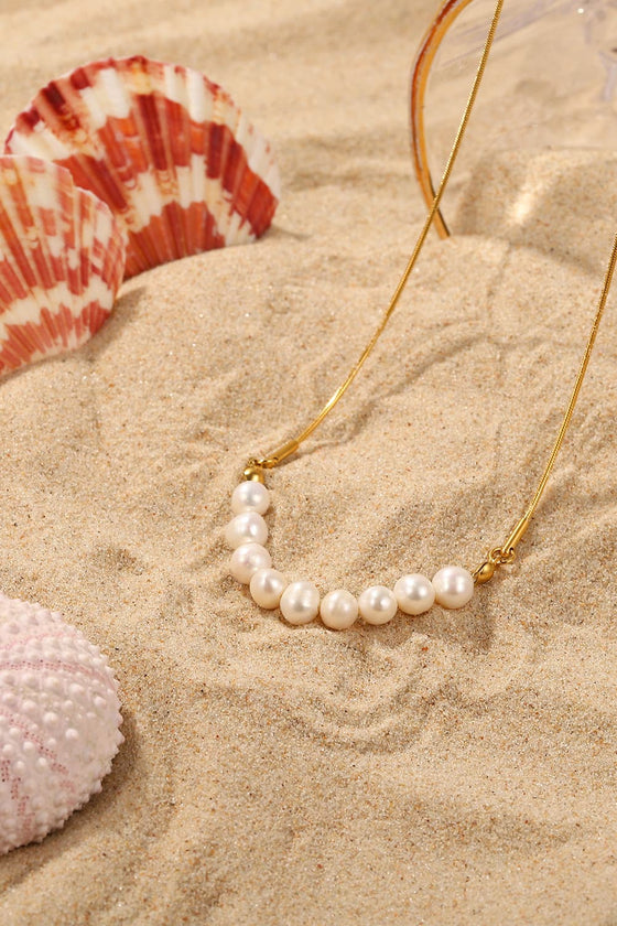 18K Gold-Plated Freshwater Pearl Necklace