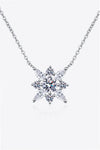 Moissanite Rhodium-Plated Necklace