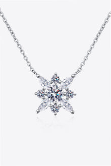  Moissanite Rhodium-Plated Necklace