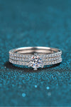 1 Carat Moissanite 925 Sterling Silver Ring