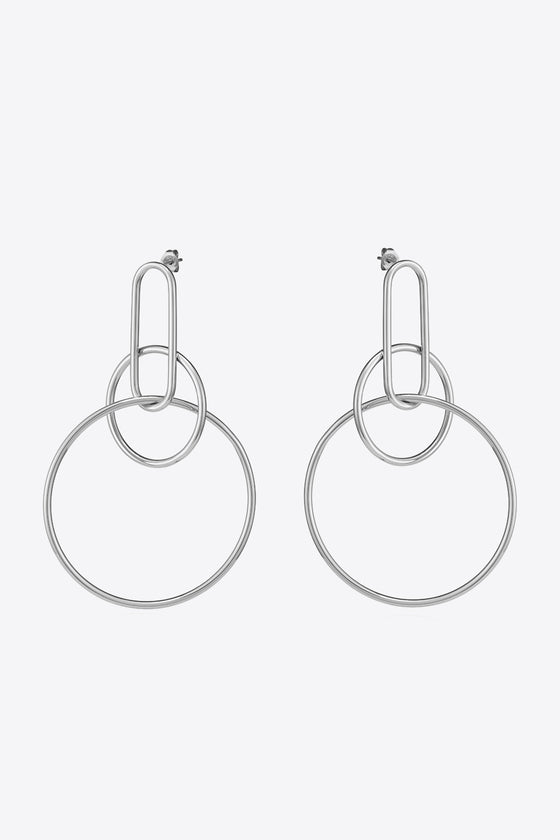 Speak For Yourself Link Hoop Earrings