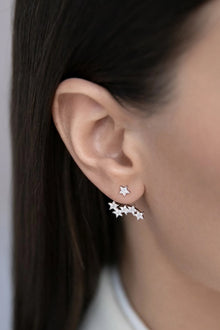  Zircon Star 925 Sterling Silver Single Earring