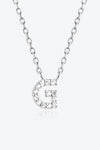 G To K Zircon 925 Sterling Silver Necklace